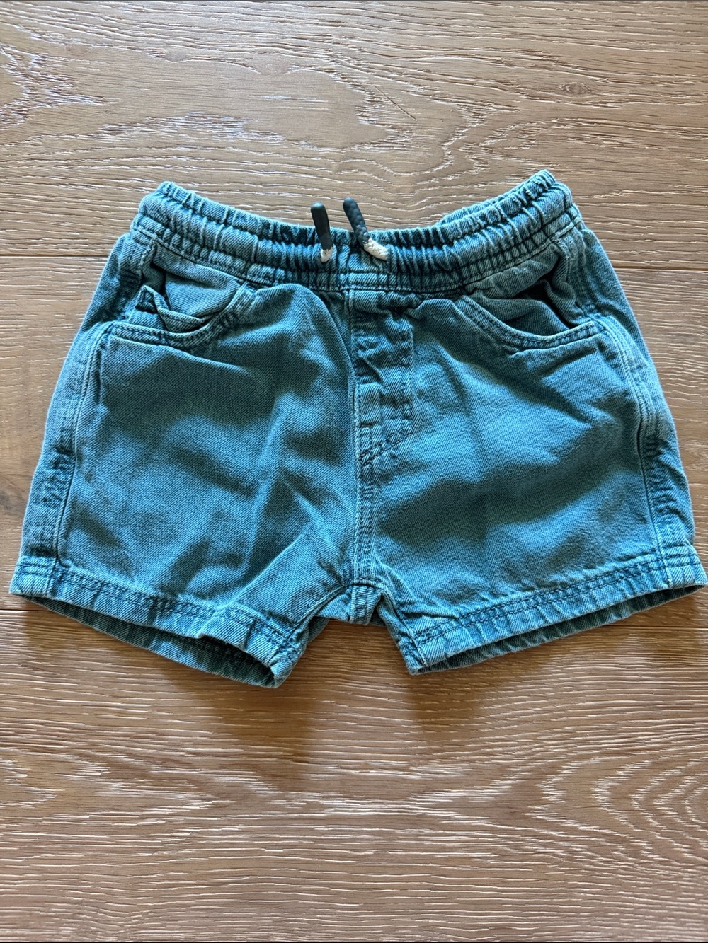 Zara Kids Teal Elastic Waist Shorts